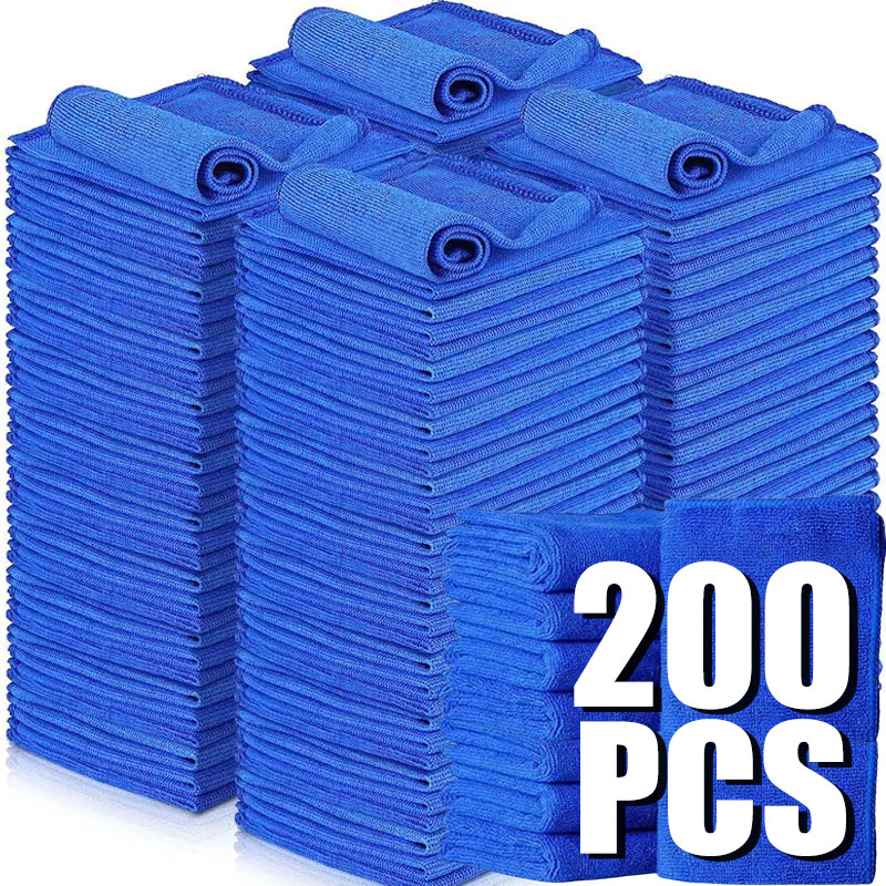Microfiber Towel Detailing - 10/200 قطعة مناشف تنظيف السيارات المصنوعة