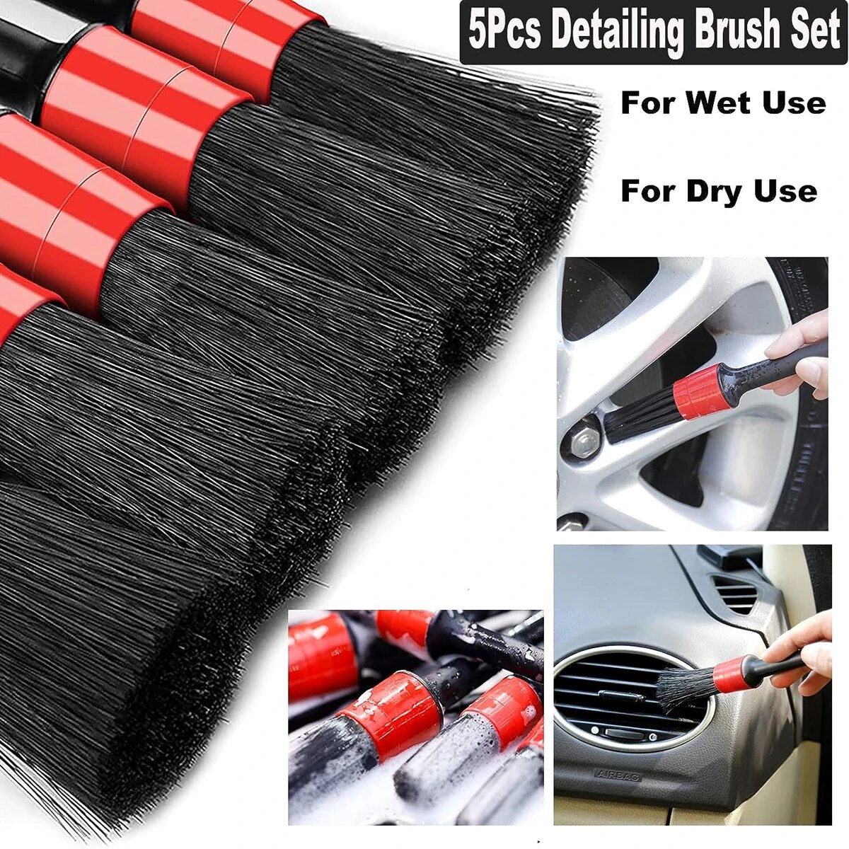5 قطعة مجموعة فرشاة تفصيل السي - مراجعة Interior Detailing Kit وسعره