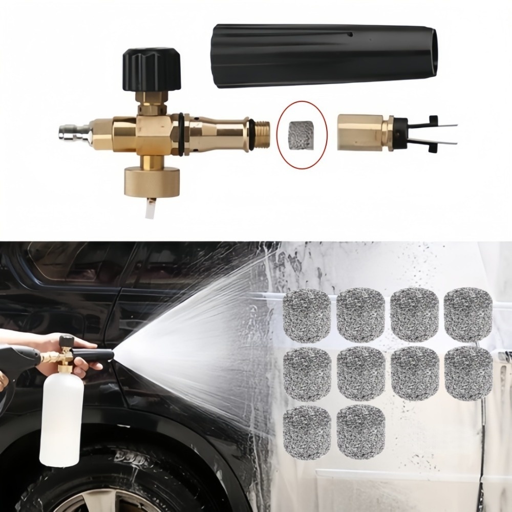 6 قطع فلتر شبكي من الستانلس ست - مراجعة Foam Cannon Car Wash وسعره