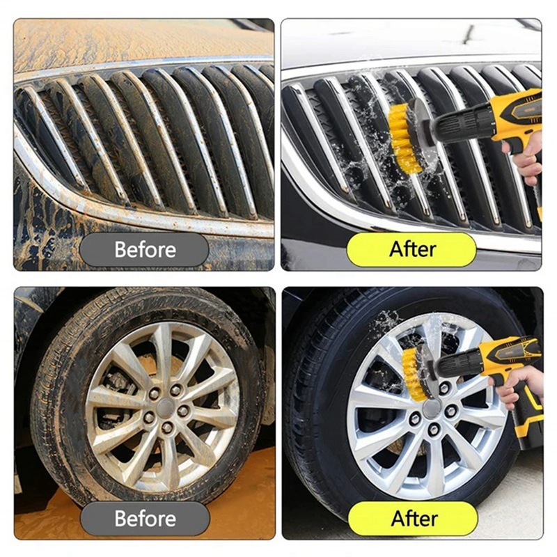 مجموعة من 15 قطعة لتنظيف الأرض - مراجعة Car Cleaning Brush وسعره